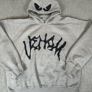 Rare Venom Streetwear Hoodie Great Black Heavy Metal Your Love Is Poison LARGE